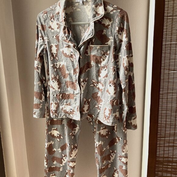 MeMoi Corgi Pajama Set in Pouch - Picture 1 of 14